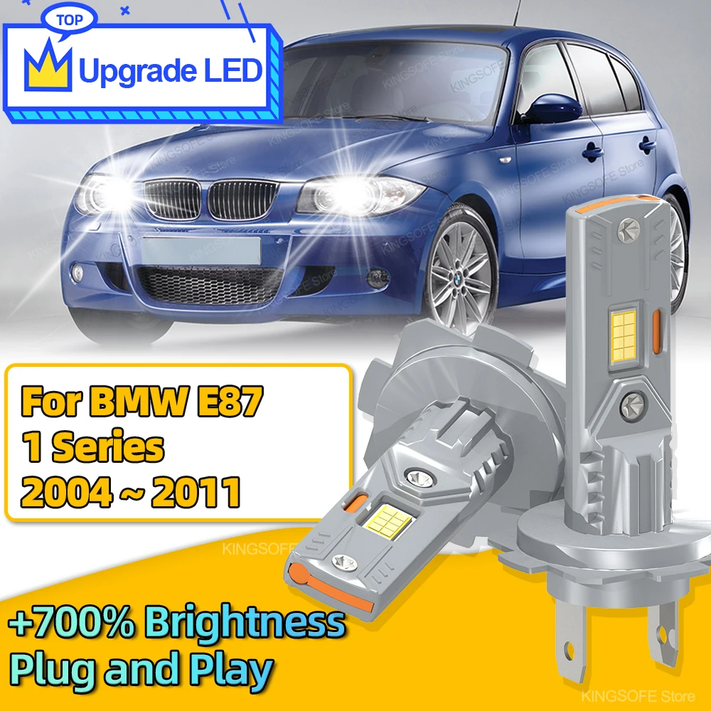 

2x 6000K H7 Лампа для фар 30000LM Светодиодный автомобильный фонарь для BMW E87 1 серии 2004 2005 2006 2007 2008 2009 2010 2011 Plug and Play