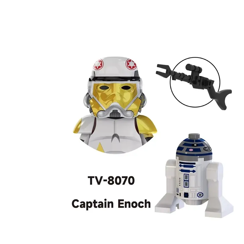 TV Building Blocks White Ahsoka Bricks Commander Bacara Figures Luke skywalker Temple Guard Bo Katan Mini Figurines Kid Toy