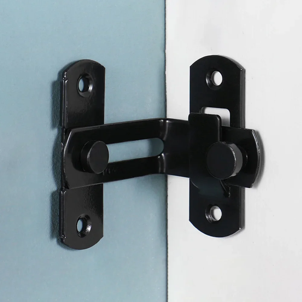 Door Buckle Stainless Steel 90 Degree Pin Door Latch Anti-theft Door Latch Buckle Home Anti-theft Door Lock&Bolt Door Hardware