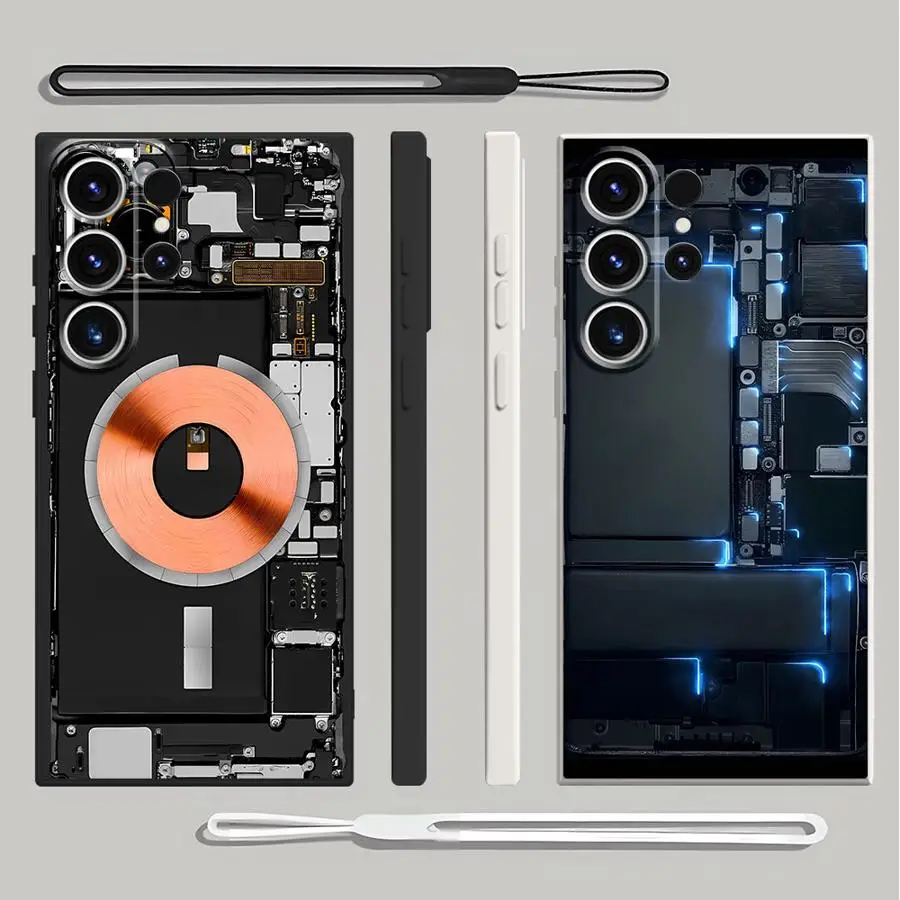 Case for Samsung Galaxy S25 Edge S23 S21 Plus S24 FE S22 Ultra Note 20 10 Ultra S20 Soft Cover Route Creativity