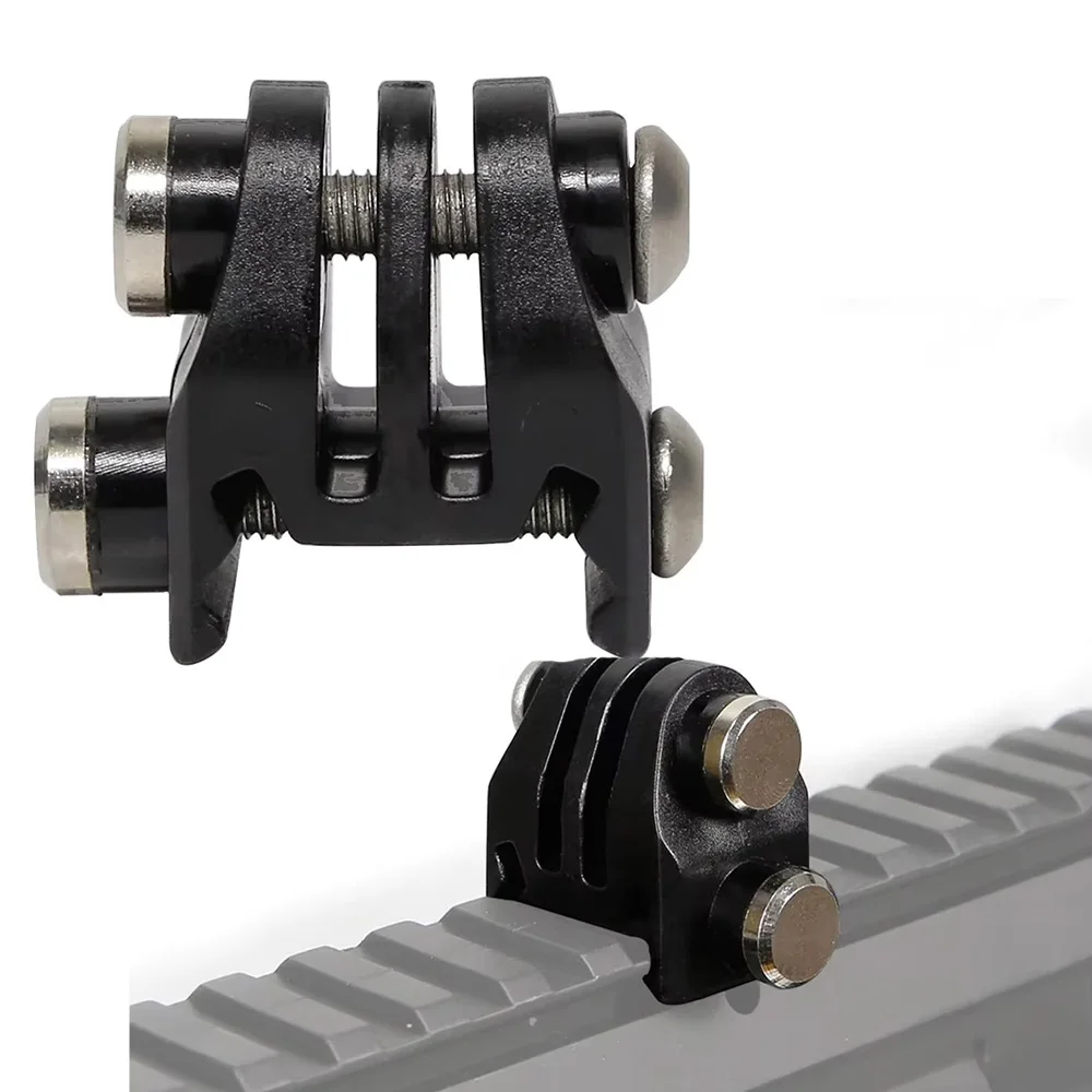 Action Camera Nylon Rail Mount Fixed Adapter for Picatinny Airsoft Rifle Laser Mount Adapter for GoPro EKEN Tactical Equipment