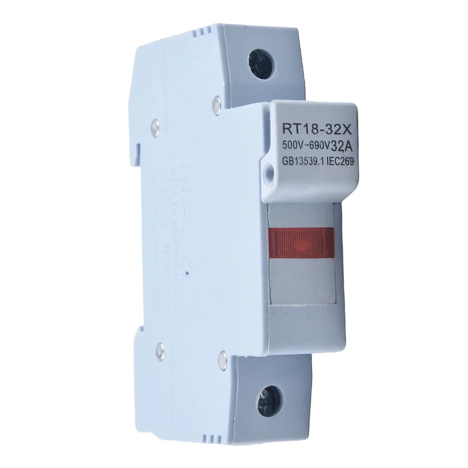 Imagem -03 - Base de Fusível 10x38 mm Base de Suporte de Fusível de Montagem em Trilho Din com Fusível de Luz Led R015 500v Conector de Assentos de Segurança Venda Quente Rt1832x 1p 32a