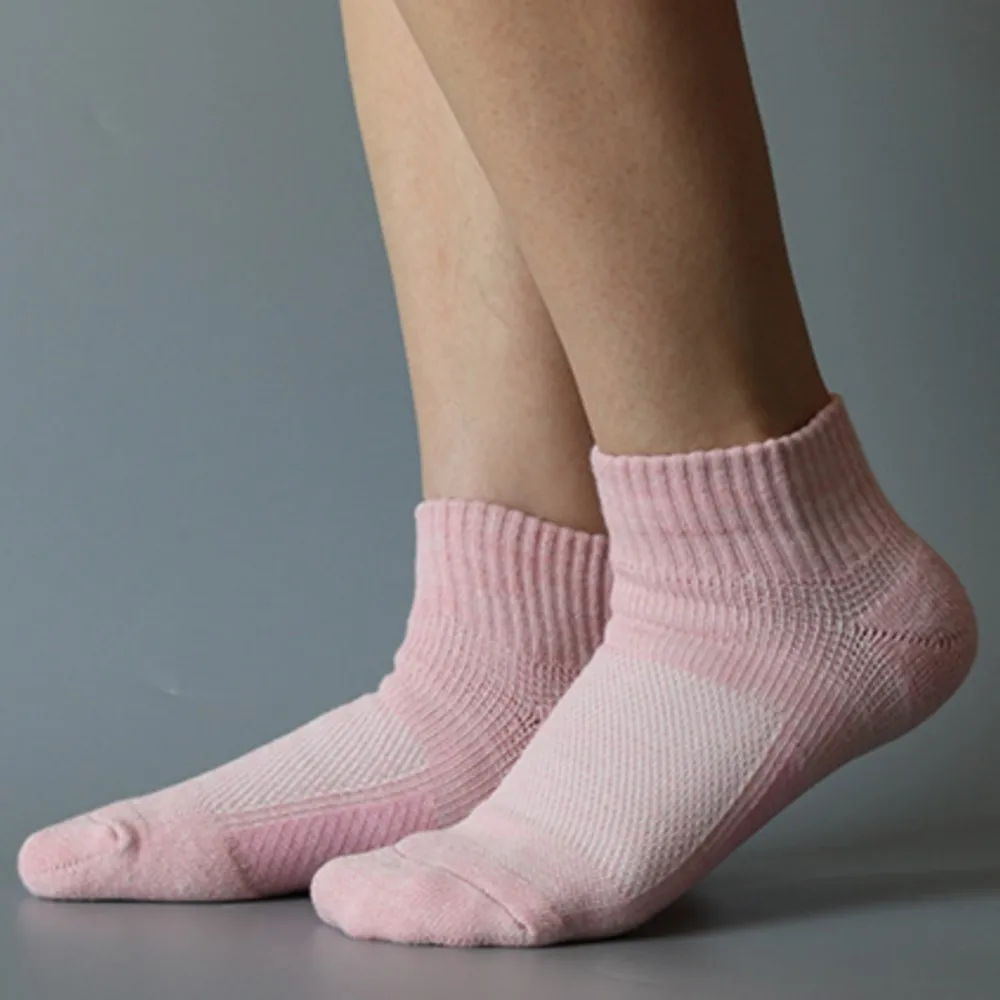 

Boot Hiking Seamless Comfort Athletic Cotton Socks Terry Men Women Sports Cycling Crew Chafe Blister Free Design 1W511