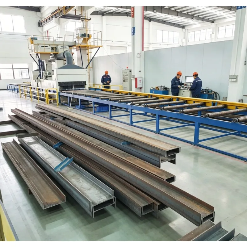Factory Direct Roller Conveyor Shot Blasting Machine, CE Certified Through Type for Metal Steel Plate Pipe, Customized Industria