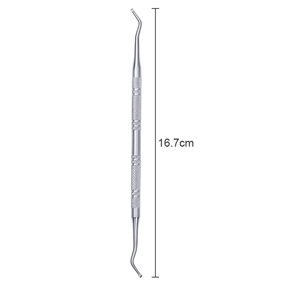 

Spoon Nail Remover Cuticle Cleaner Stainless Steel Pusher Peeler Scraper Silver