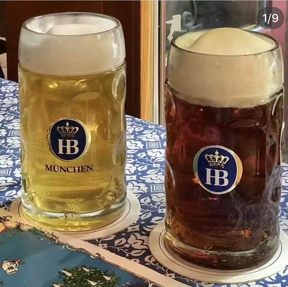 Munich Royal HB Beer Glass Cup Super Large Capacity Bar Specialty Popular Craft Beer Mug Imported Food Grade Tempered Glass