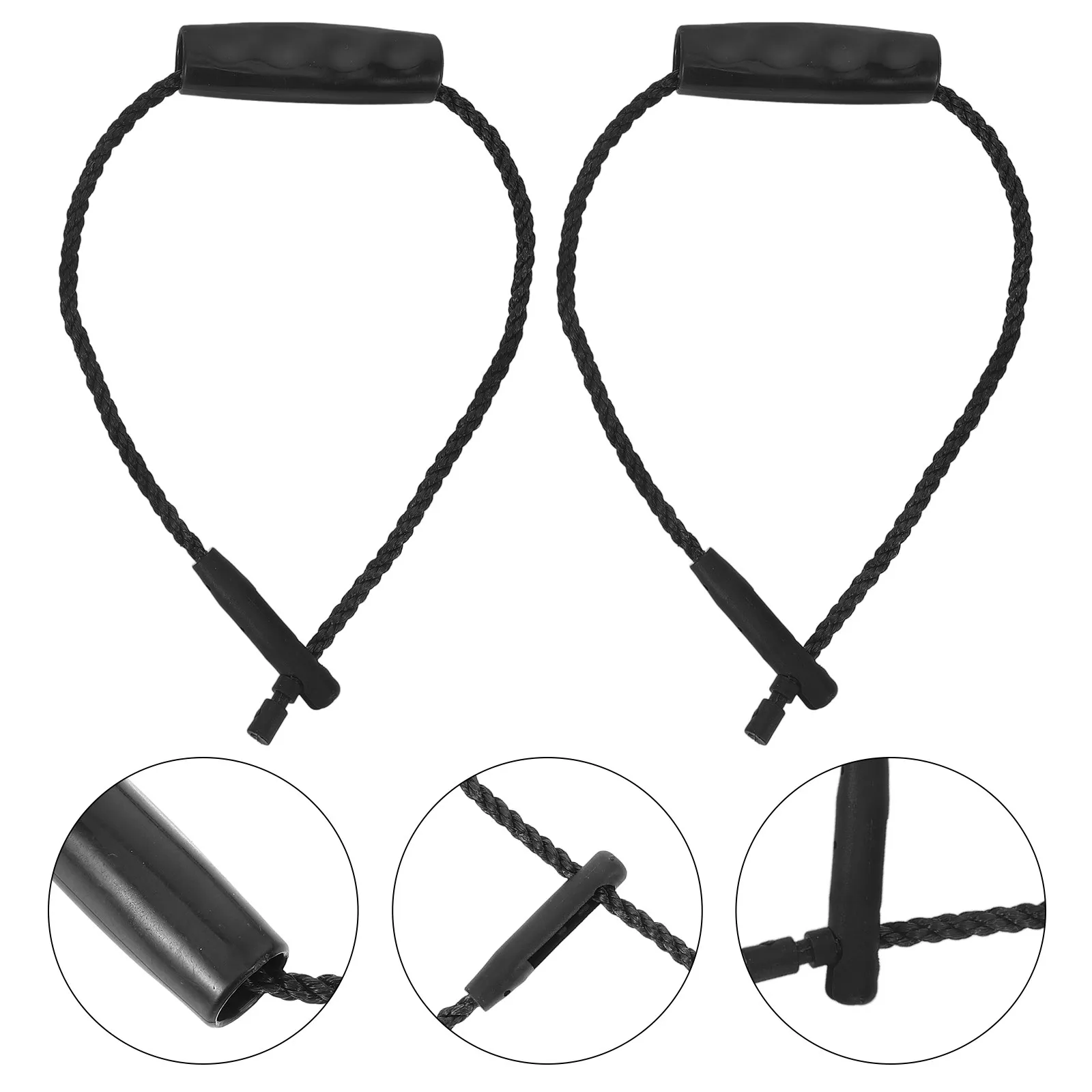 2Pcs Bucket Handle Replacement Sturdy Cotton Rope Grip Easy Install Lightweight Adjustable Rope Pail Handle Replacement