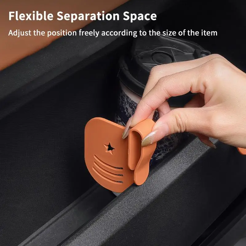 Universal Car Door Storage Partition Panel 2/4Pcs  Durable Space Organizer Insert for Family Road Trips Commuter Vehicles