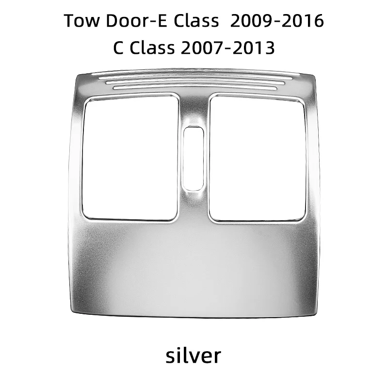 لمرسيدس بنز اثنين باب C E Class كوبيه C204 2007-2013 C207 2009-2016 ، أجزاء غطاء الكسوة لوحة تنفيس تكييف الهواء الخلفي للسيارة
