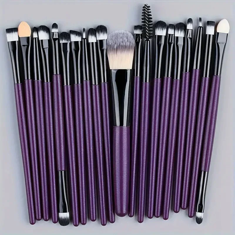 20Pcs Professional Detail Makeup Brushes Soft Bristle Eyeshadow Concealer Eyeliner Shading Brush Eye Makeup Tool