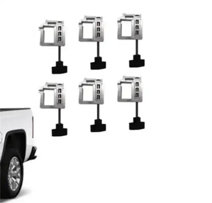 Clips for pickup truck soft roll top, one set of six