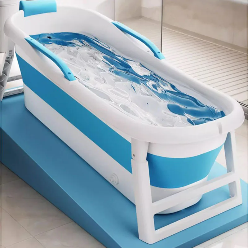 Folding Indoor Plastic Bathtubs Adults Drainer Jaccuzzi Portable Bathtub Hot Tub Baby Foot Bain Pliable Adullte Shower Items