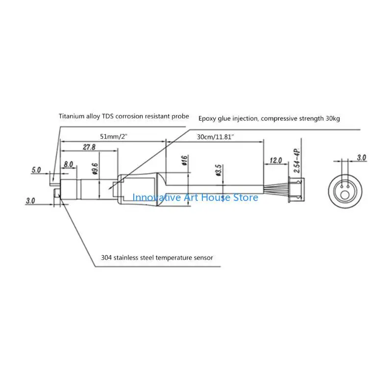 E1PC Water Conductivity Analog Module Tester Probe Water QualityMonitoring