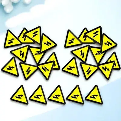 

25Pcs Caution High Voltage Warning Stickers Electrical Danger Labels for Safety Electric Box Warehouse Office School