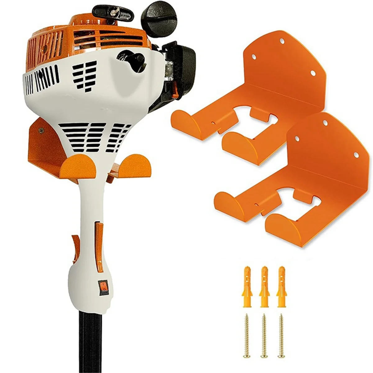 Garage Storage Rack para cortadores de grama, Wall Rack montado, Weed Eaters e Garage Tools, Garage Storage Organizer