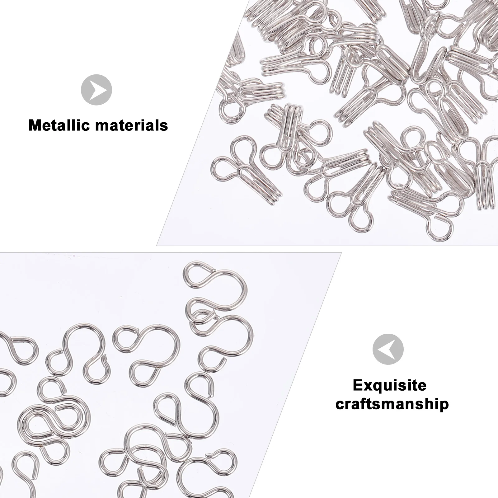 

200Pairs Metal Buckle Exquisite Clothes Buckles for Jackets Sweaters Coats Overcoat Costume Accessories Sweater Buckle