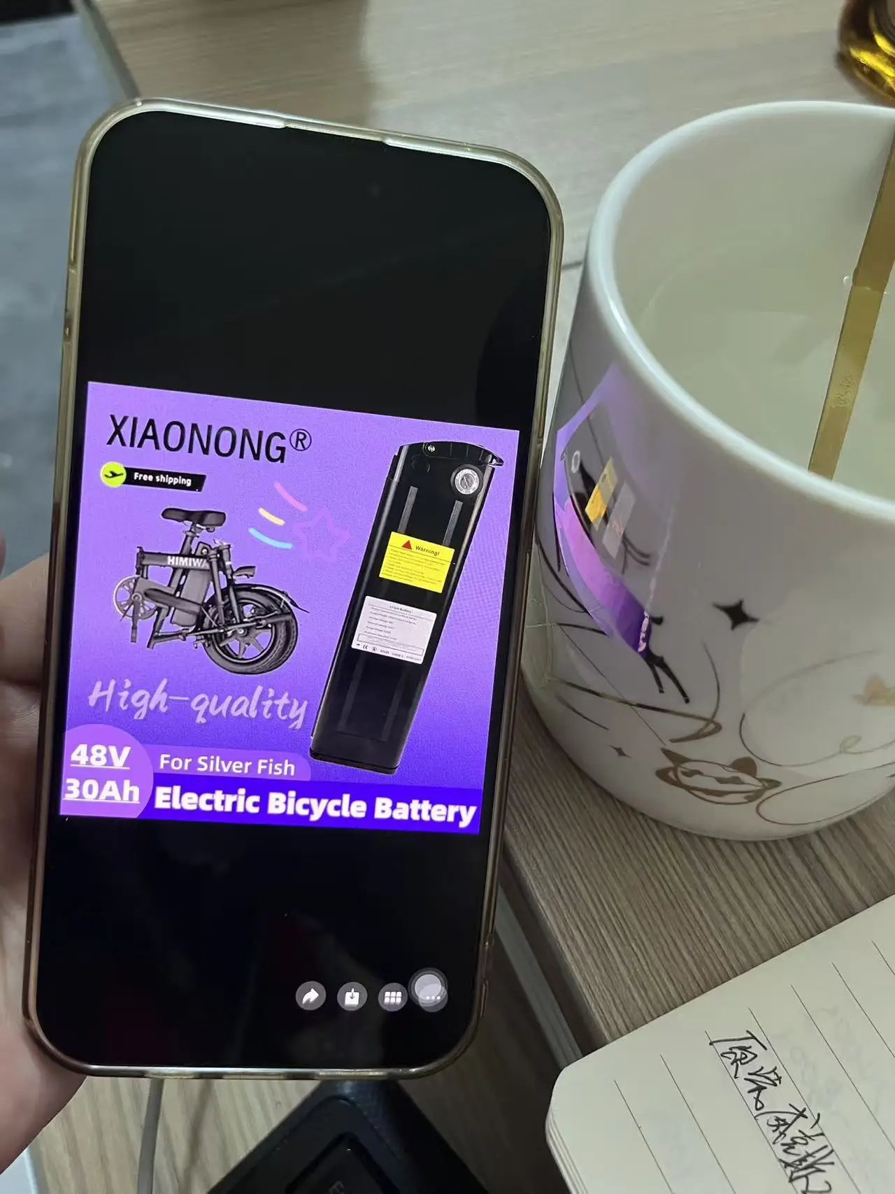 

2025 NEw 48V 30Ah Silver Fish Battery E Bicycle Lithium Battery for 250W 350W 500W 750W 1000W bafang/tongsheng Motor.