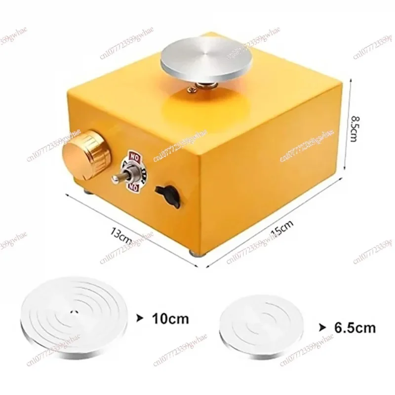 Mini Turntables Pottery Wheel Pottery Machine Electric Pottery Wheel DIY Craft Potter's Wheel Ceramic Tools Clay Tools with Tray