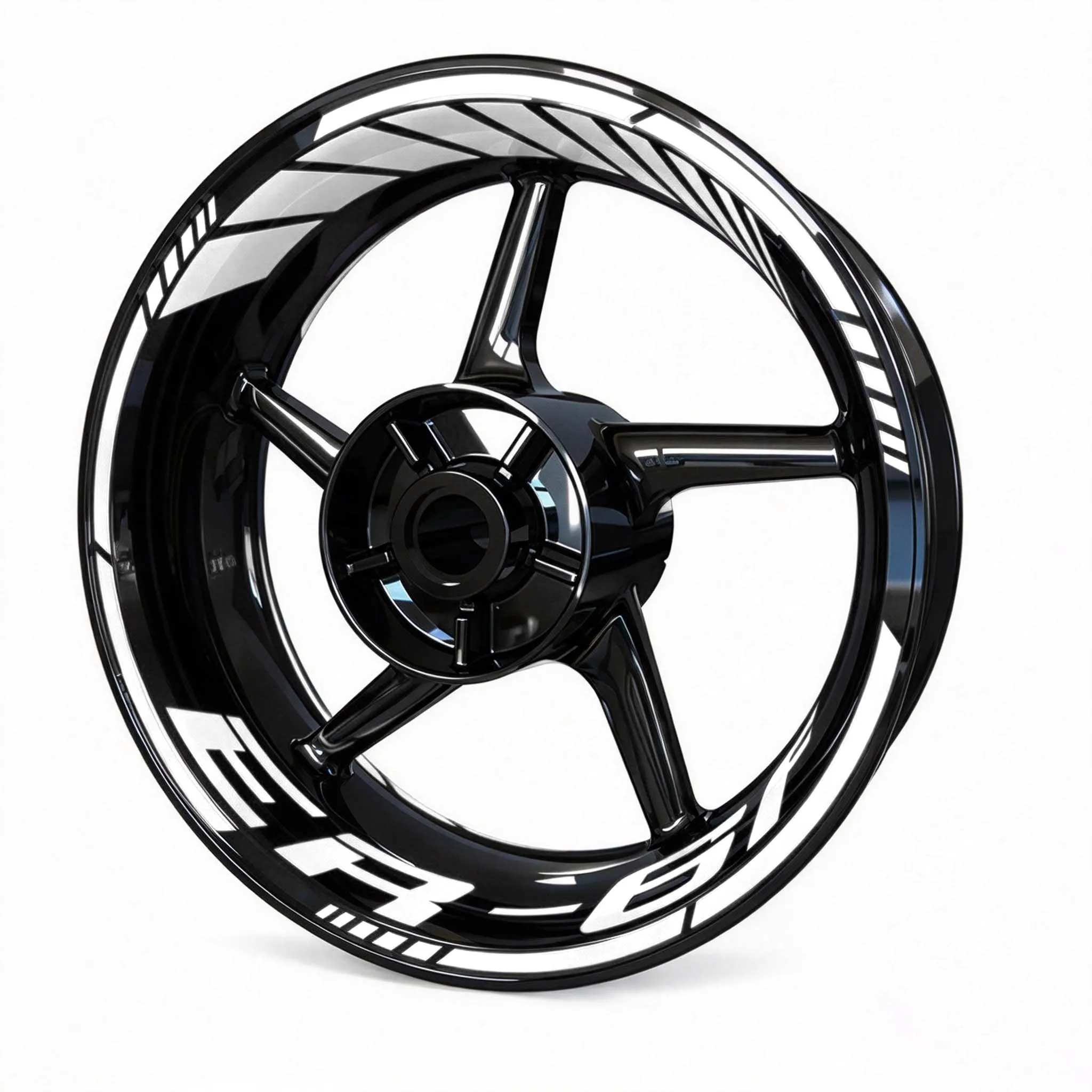 Vinyl Motorcycle Wheel Stickers Logo Rim Waterproof Decals Set For Kawasaki ER-6F