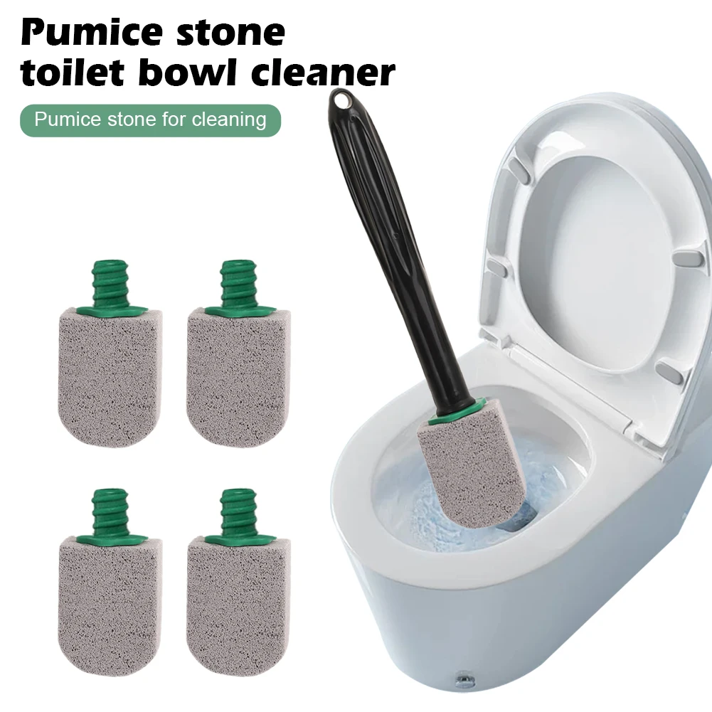 Toilet Cleaner, With 1 Pumice Stone + Pumice Stone, With A 30 Cm Long Handle Toilet Rod To Remove Hard Water Stains