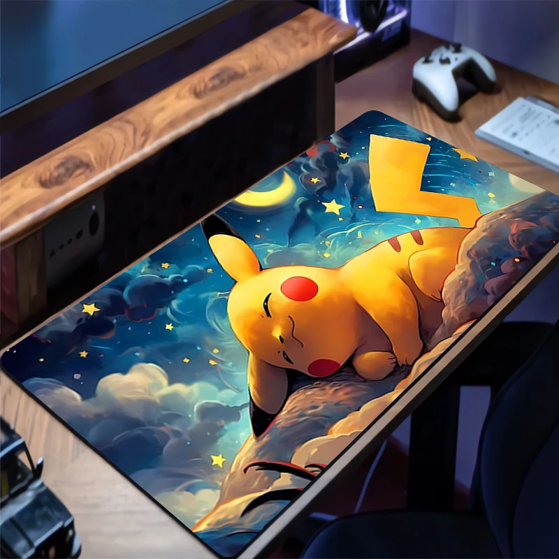 Mouse pad portátil antiderrapante esports escritório portátil p-pokemons p-pikachus & g-gengar tapete de mesa jogador de jogo mousepad pc teclado
