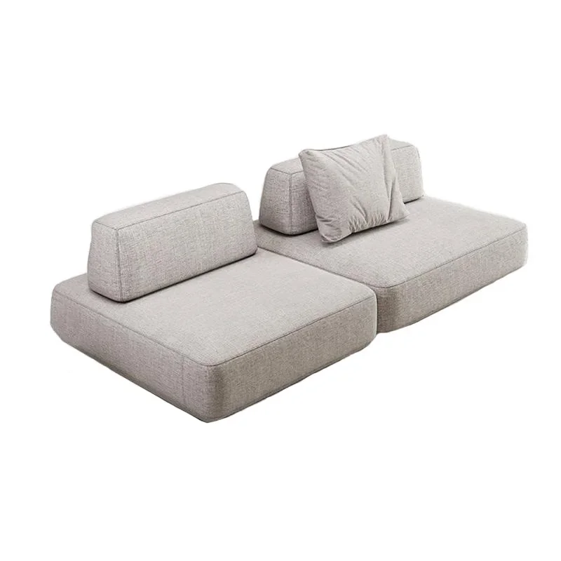 Italian minimalist free combination square modern minimalist living room small unit back to back single module fabric sofa