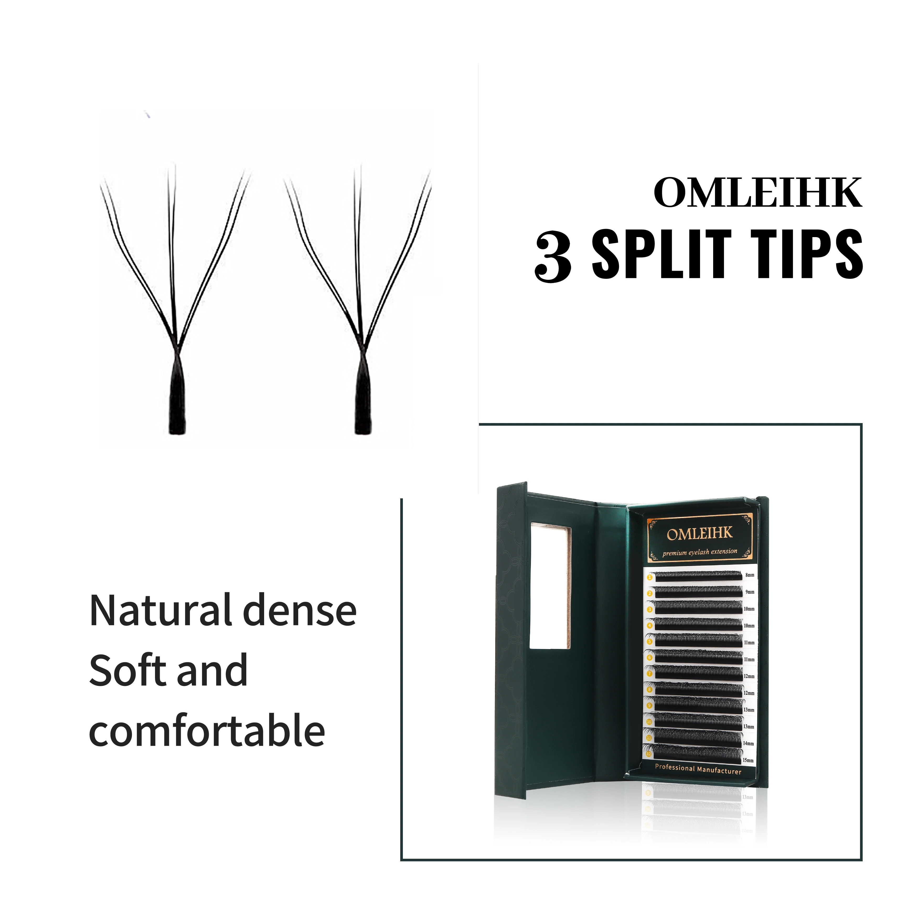 

OMLEIHK 3DW 6D Natural Long-Lasting Eyelash Extension Glue for Professional Lash Artists Curl Holding, Non-Falling Safe & Gentl