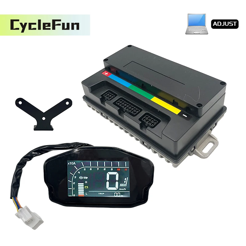 800W-2000W VOTOL EM50S EM-50 55A 48V/72V FOC BLDC Sine Wave Controller With DKD Display For ELectric Scooter E-bike Motorcycles