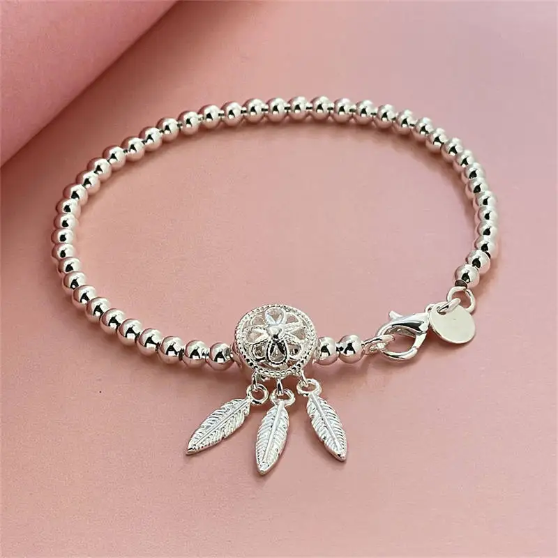 

925 Sterling Silver Bracelet Dream Catcher Fashion Pop Bracelet For Women Charm Jewelry Engagement Gift