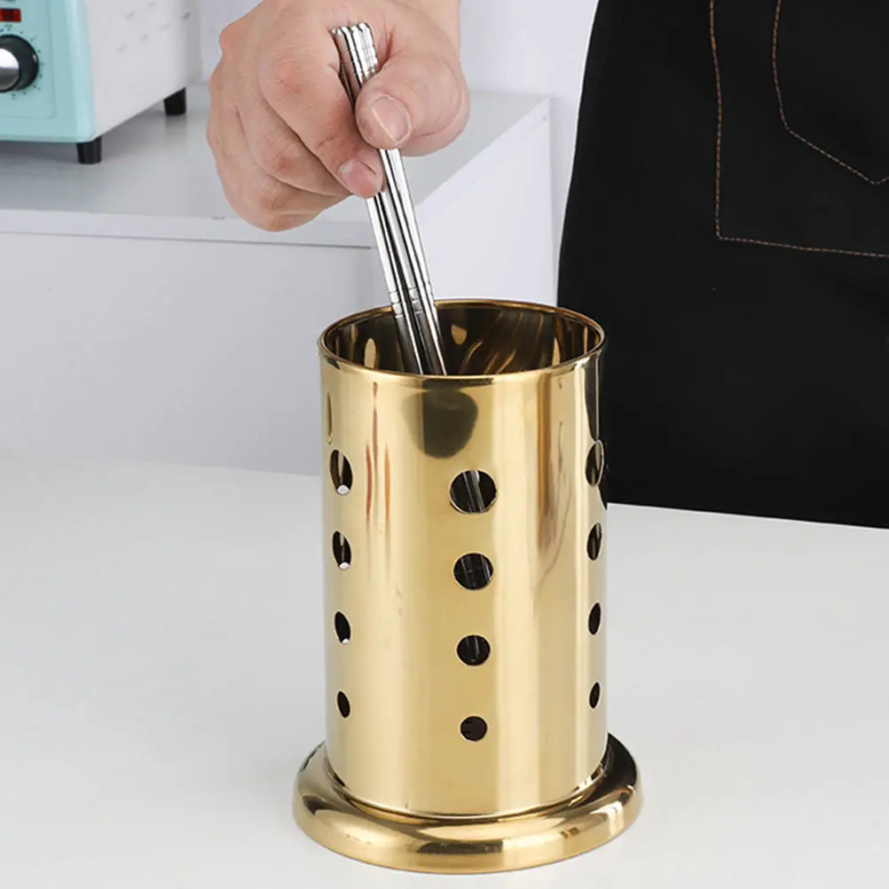 

1pc Stainless Steel Chopsticks Holder Storage Box Forks Spoon Organizer Kitchen Utensil Container Home Cutlery Holder Tableware