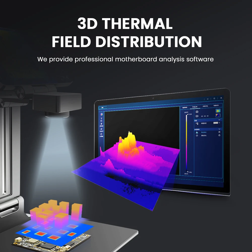 Mileseey-3Dサーマルカメラアナライザー、PCBマザーボード修理用マイクロレンズ、Android Win、256*192解像度