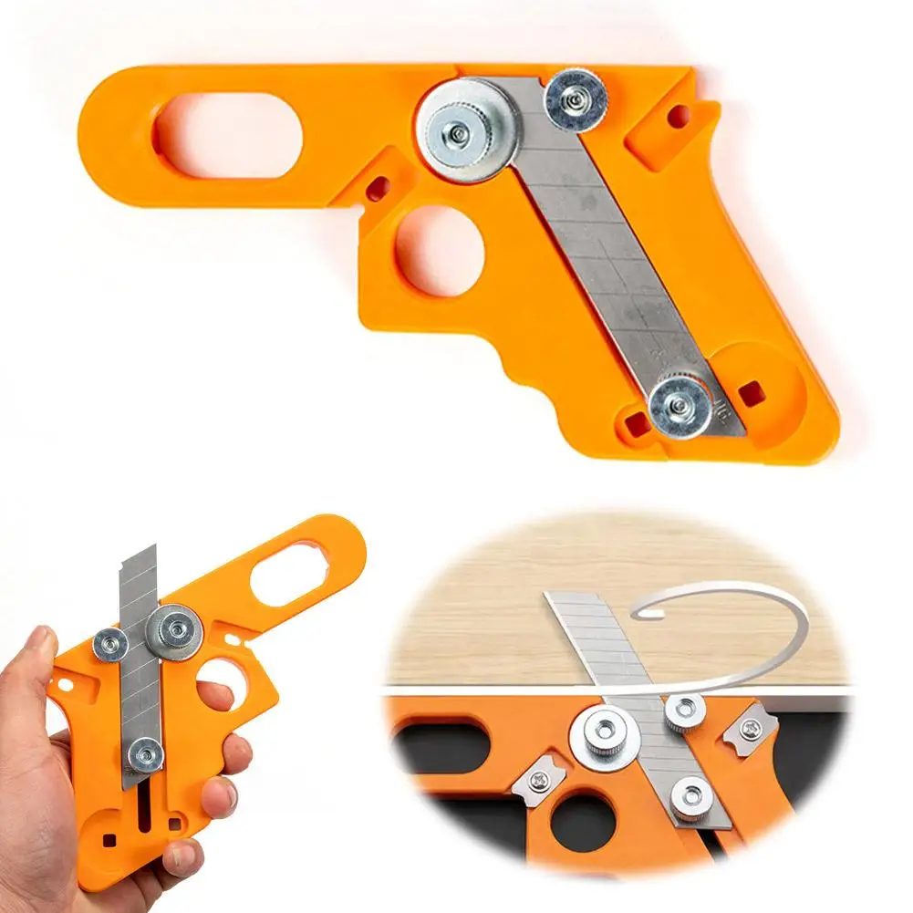 Manual Edge Banding Trimmer Veneer Edge Cutter Tool 3-in-1 Woodworking Chamfer Plane For PVC ABS Melamine Wood Deburring Scraper