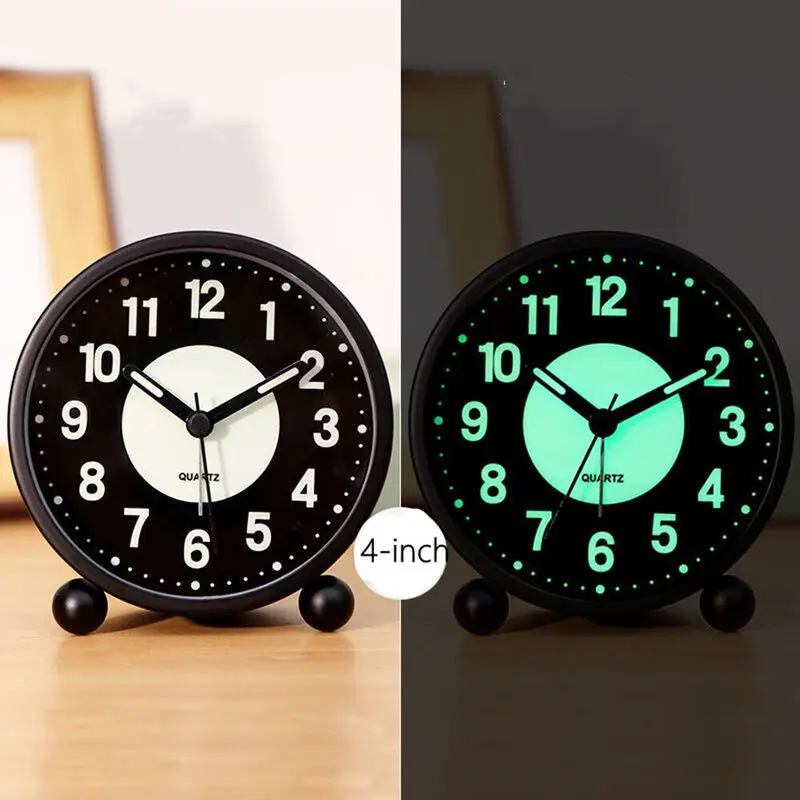 Luminous Silent Alarm Clock Children Bedside Electronic Clock Without Ticking Creative Personality Lazy Alarm Clock Loud Volume