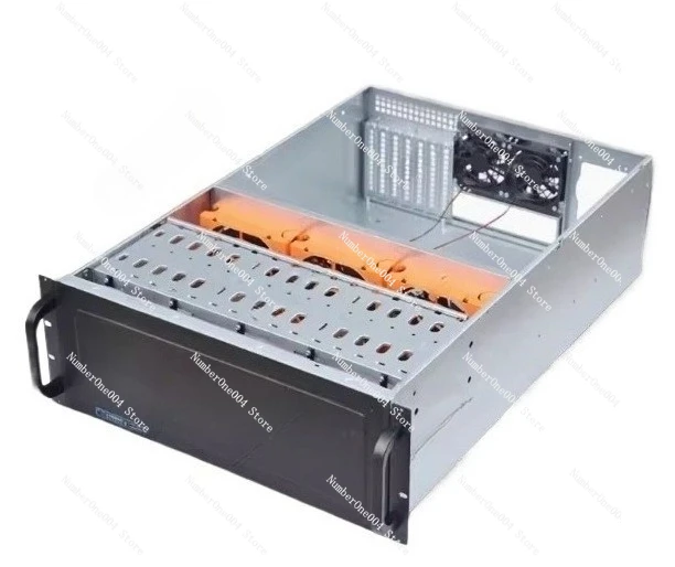 4U Industrial Rack Mount Case 480MM Depth Support 15HDD Storage Server Chassis IPFS Server Max Install 12x13 inch Motherobard