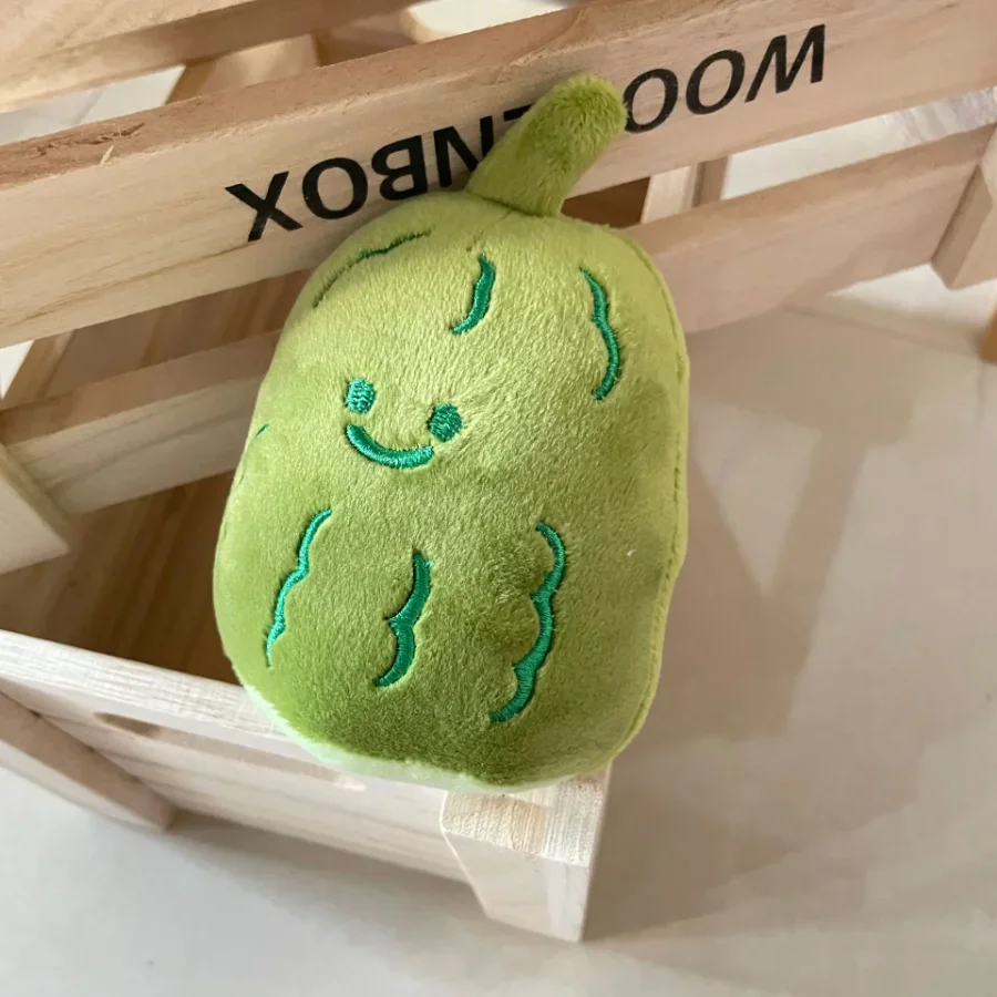 

Double-sided Mood Plush Pendant Bitter Melon Cartoon Cute Doll Keychain New Creative Funny Vegetable Plush Backpack Pendant