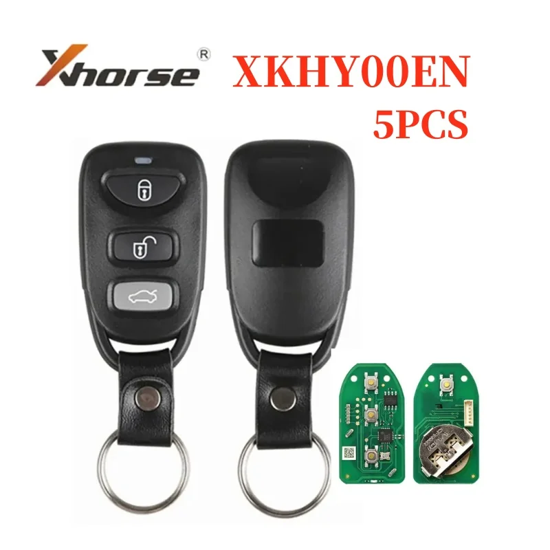 

5PCS/LOT Xhorse XKHY00EN Wire Remote Key for Hyundai Type VVDI2 Car Key 3 Buttons X007 English Version Universal Car Remote Key