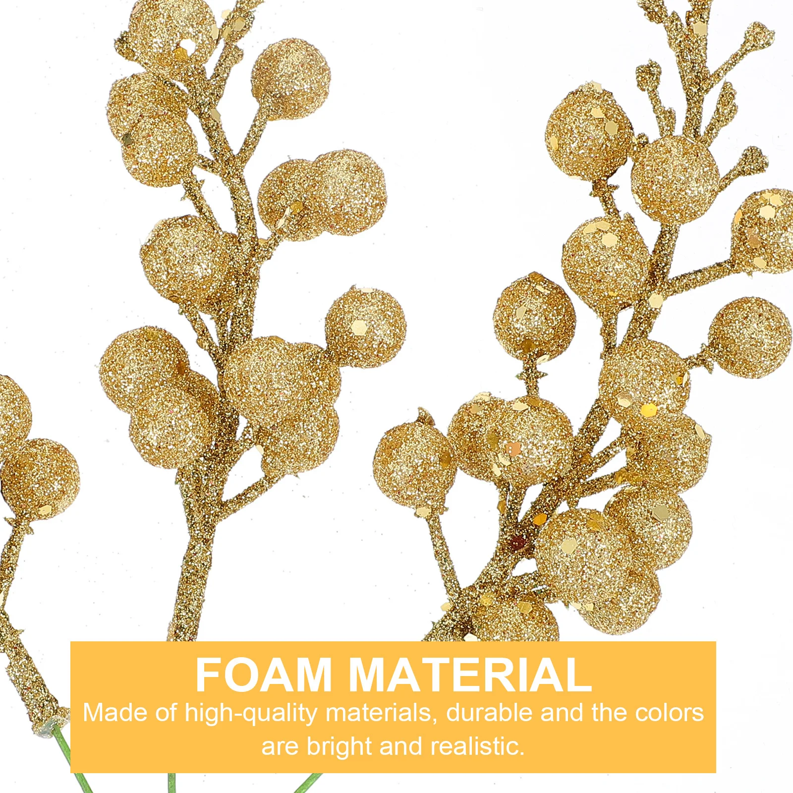 

6Pcs Christmas Berry Ornament Foamed Decoration Christmas Tree Wreath Party Banquet Garden Gathering Accessory