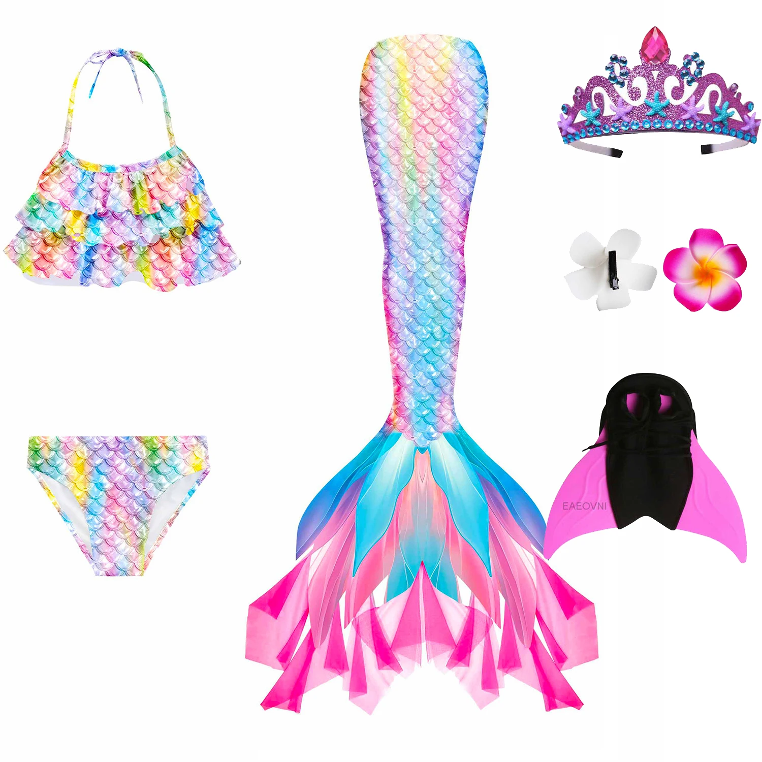 Schwimmen Meerjungfrau Schwanz Für Mädchen Kinder Strand Kleid Pool Schwimmen Anzug Mit Monofin Hand Fin Meerjungfrau Cosplay Anime Kostüm