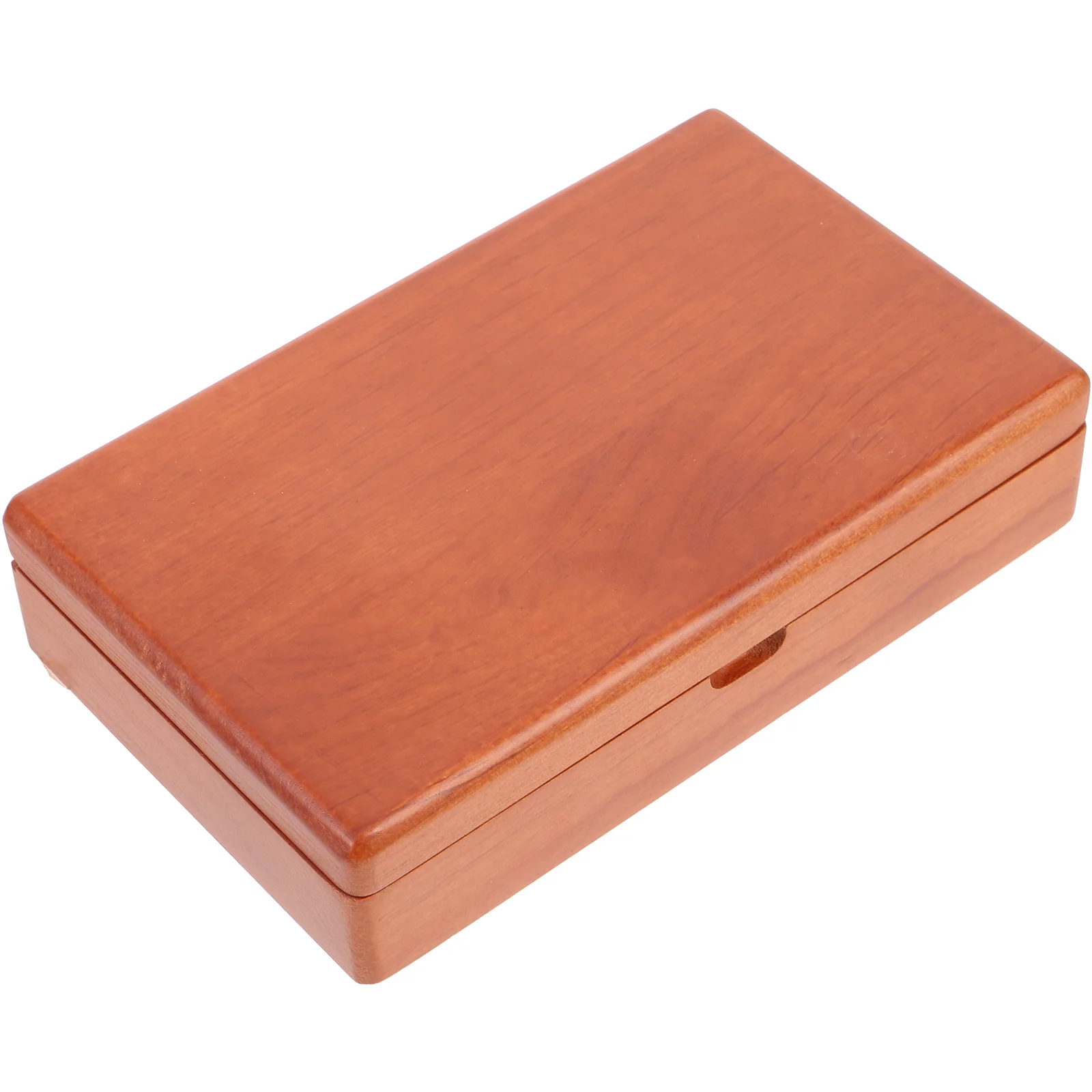 

Wooden Seal Box Ink Pad Storage Organizer Vintage Paste Container Multi-functional Case Stamp