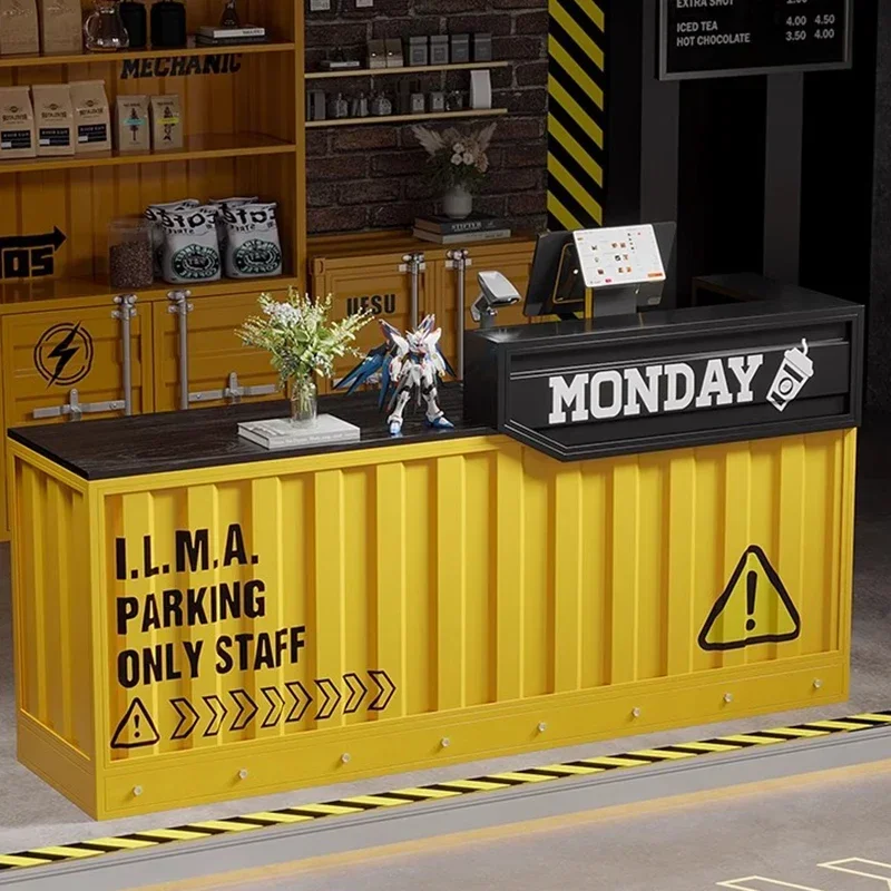 

Bar Reception Counter Restaurant New Style Advanced Reception Counter Luxurious Fashionable Mostrador Negocio Office Furniture