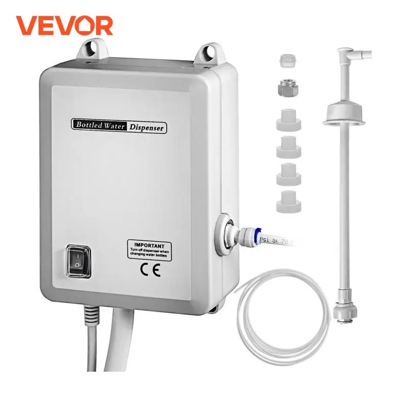 VEVOR-생수 디스펜스 펌프, PE 파이프 1 갤런/분 40 PSI, 커피 티 머신용, 워터 디스펜서, 냉장고 제빙기