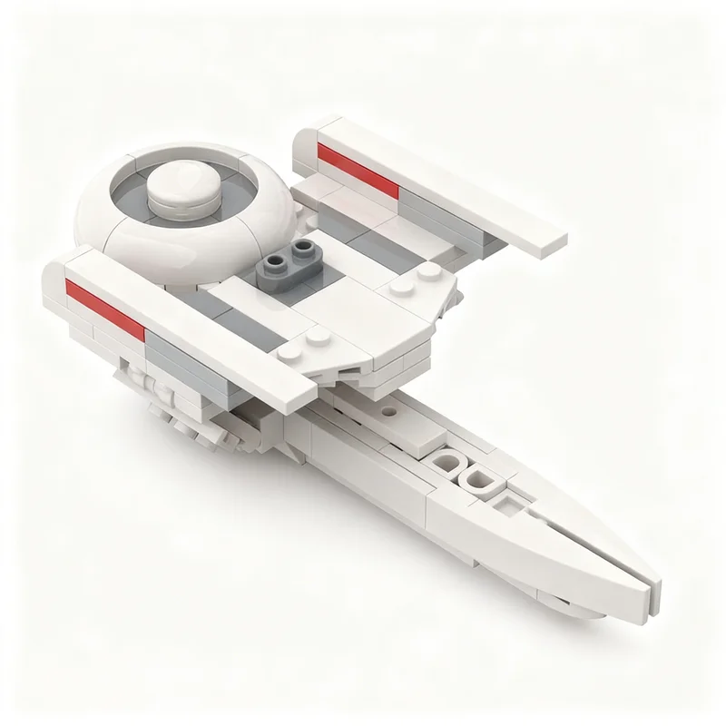 120pcs MOC Space Star Trek Oberth Class USS Pegasus Model Building Blocks Architecture Festival Gifts Toys Idea Education Brick view 2