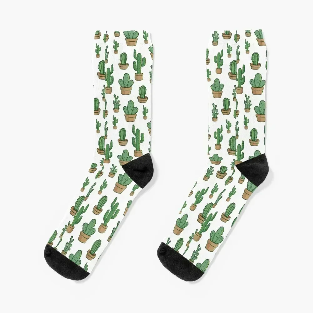 Cactus Flowers Cactus Cactus Flowers Floral Pattern Socks warm winter Thermal man winter Men's Socks Women's