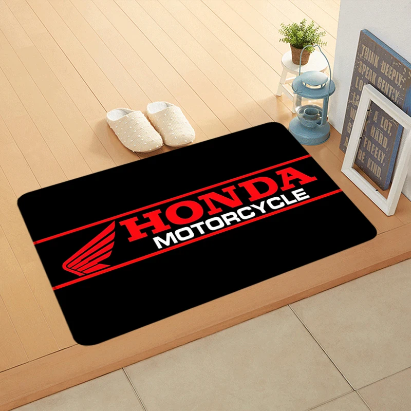 Floor Mat Entrance Doormat Balcony Rugs Living Room Carpet HONDAs Racing Motorcycle Foot Mats Bath Rug Non-slip House Decoration
