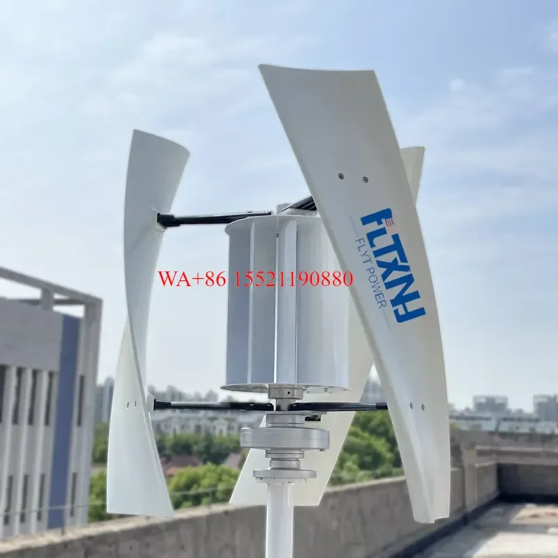 WMWMNU Vertical Axis Wind Turbine 500W 800W 1KW 2KW 3KW 20KW 100KW 12V 24V 48V 96V Home Windmill Generator
