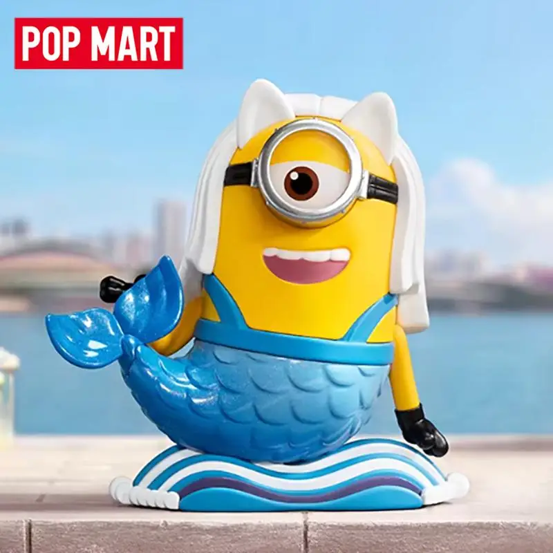 POP MART MINIONS BELLO WORLD Serie Mystery Box Echte Blind Box Guess Spielzeug Tasche Ornament Figuren Wohnkultur Desktop Puppen