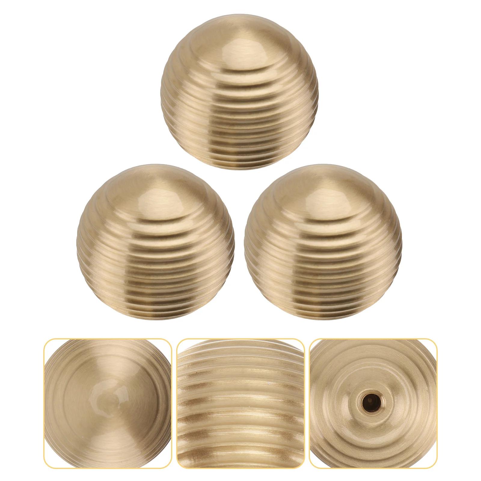 

1pc Brass Cabinet Pull Ring Golden Simple Drawer Handle For Furniture Wardrobe Shoes Cabinet Installation Durable Smooth