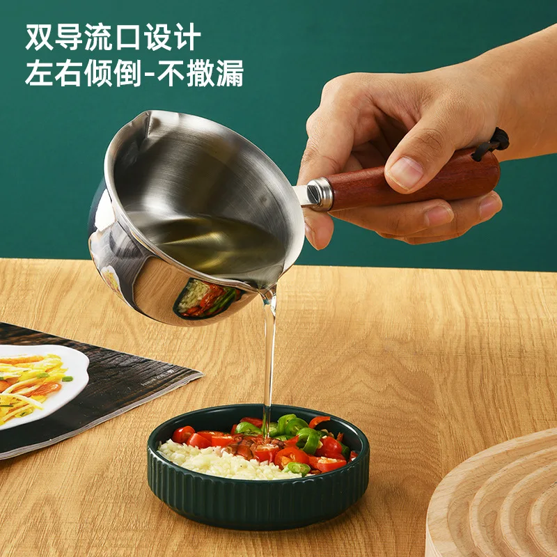 316 Stainless Steel Oil Pouring Small Pot, Dedicated Fantastic Net, Hot Oil Pot