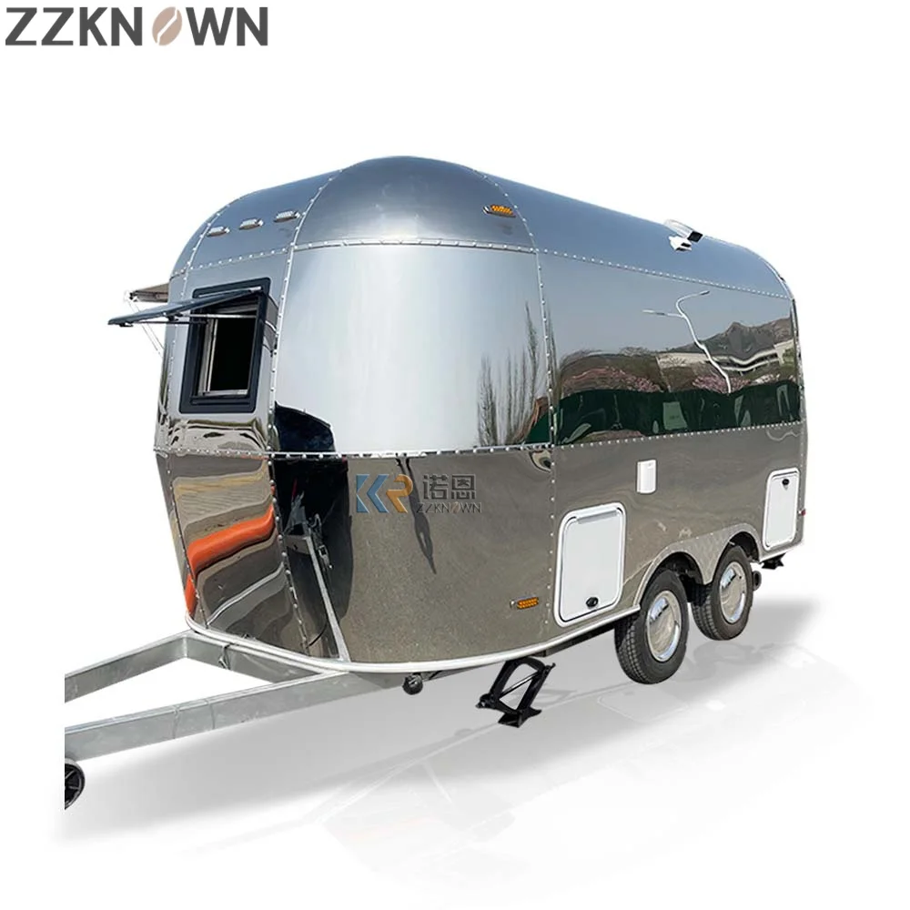 2023 nuovo tipo caravan fabbricazione rv camper airstream rimorchio da campeggio con cucina completamente equipend caravan in vendita negli stati uniti