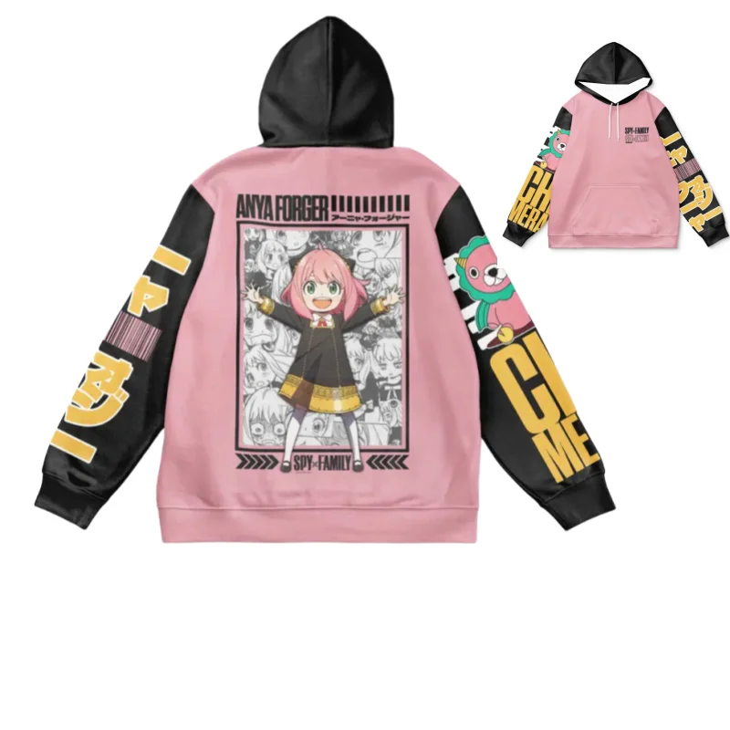 

Осень 2021, новинка Y2K Harajuku, популярная японская толстовка с анимационным принтом для детей/взрослых, повседневная цветная толстовка в стиле панк